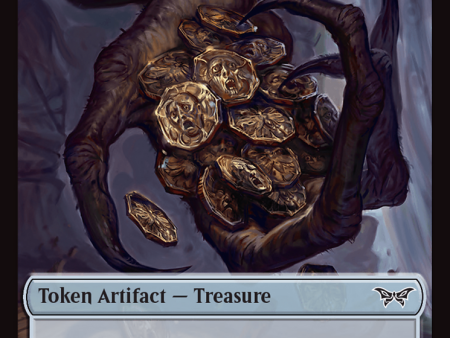 Treasure    Copy Double-Sided Token [Duskmourn: House of Horror Tokens] Cheap