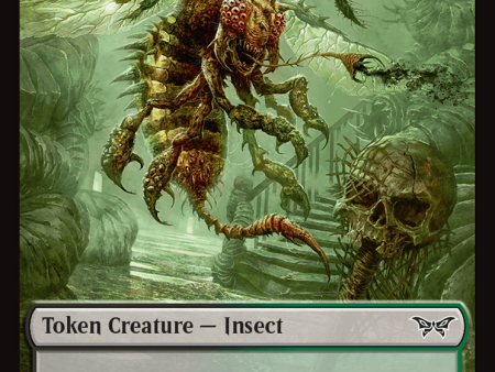 Insect (0013)    Manifest Double-Sided Token [Duskmourn: House of Horror Tokens] Hot on Sale