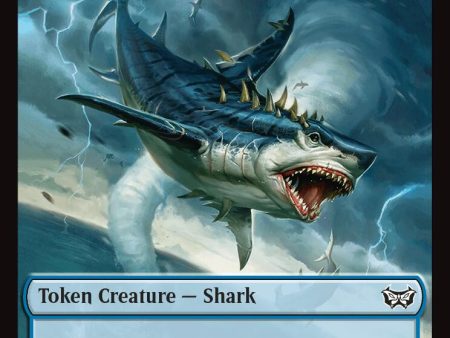 Shark    Copy Double-Sided Token [Duskmourn: House of Horror Commander Tokens] Cheap