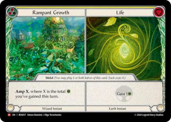 Rampant Growth    Life [ROS017] (Rosetta)  Rainbow Foil Fashion