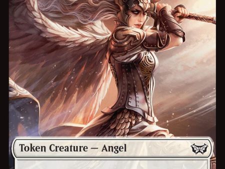 Angel    Glimmer Double-Sided Token [Duskmourn: House of Horror Commander Tokens] Online Hot Sale