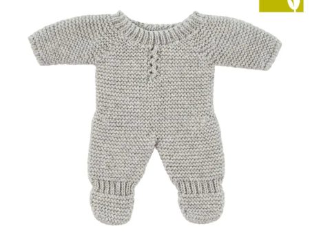 Doll Dress Up Kit -  Knitted Pajama Grey (21cm) Sale