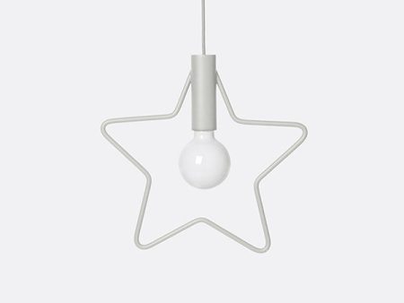 Star Pendant - Light Grey For Discount