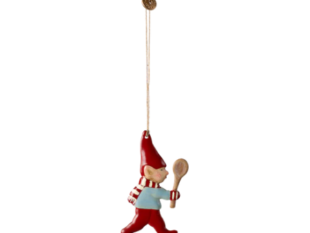 Christmas Ornament - Metal - Pixy - Spoon Discount