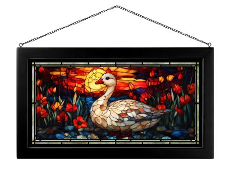 Harvest Honker  - 13  x 23  Stained Glass Art Hot on Sale