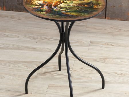 The Colors of Spring - 18  Metal Side Table Online now