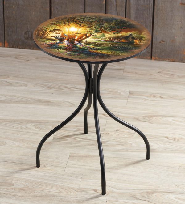 The Colors of Spring - 18  Metal Side Table Online now