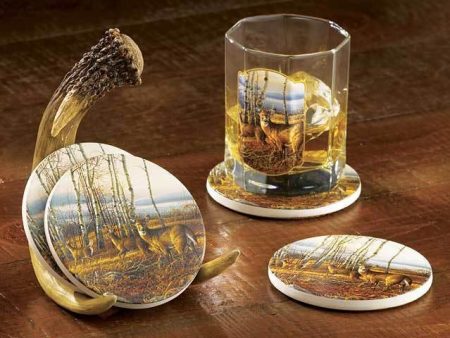 The Birch Line—Deer - Coasters For Discount