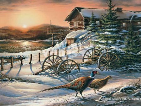 Peaceful Evening—Pheasants - Elite Print Hot on Sale