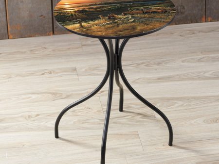 Terry Redlin - 18  Metal Side Table Discount