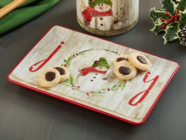 Snowman Platter Online now