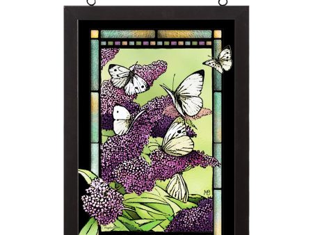 Call of the Lilac - 20  x 14  Stained Glass Art For Sale