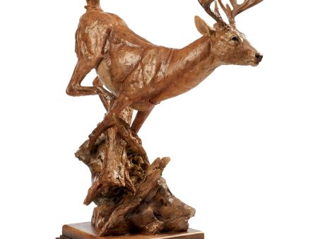 High Tailin  It Full Whitetail Deer - Sculpture Discount