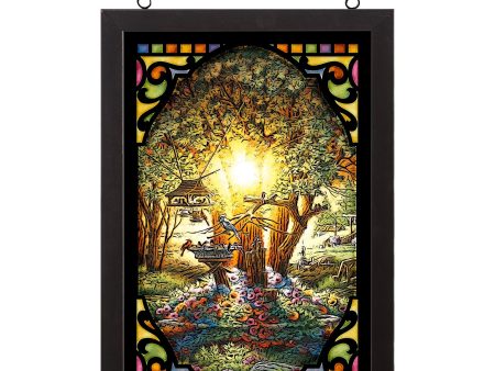 The Colors of Spring - 20  x 14  Stained Glass Art For Sale