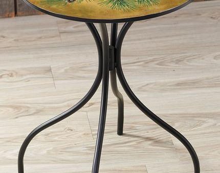 Fruits of the Red Pine - 18  Metal Side Table For Discount