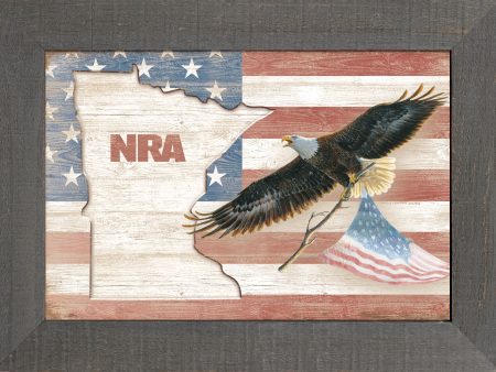 Rebuilding America-Bald Eagle - 12  x 18  Wood Sign on Sale