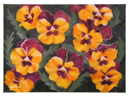 Pansies Are For Thought - 13  x 18  Gallery Wrapped Canvas Online now