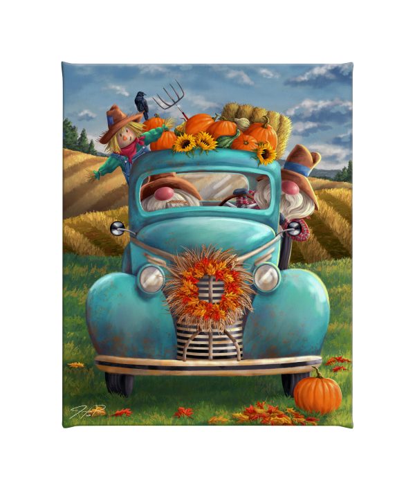 Harvest Gnomes - 20.5  x 16  Gallery Wrapped Canvas For Cheap