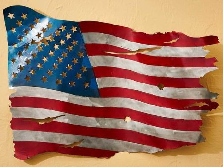 Weathered American Flag Online Hot Sale