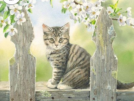 Spring Delights—Tabby Cat Fashion