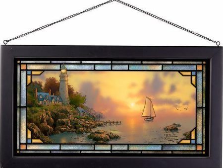 The Sea of Tranquility - 13  x 23  Framed Glass Art For Discount