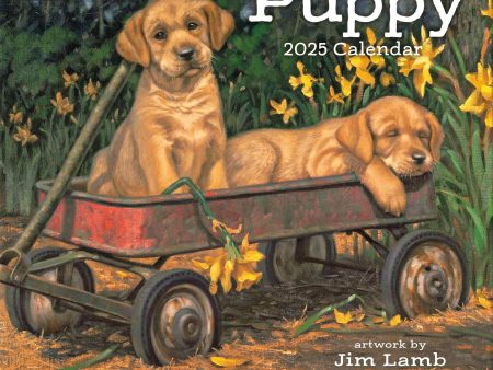 2025 Puppy Wall Calendar Online Sale