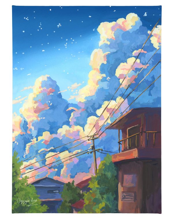 Dreamy Sky - 18  x 13  Gallery Wrapped Canvas Cheap