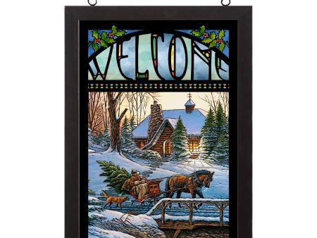 Welcome - Heading Home - 14  x 20  Stained Glass Art Online Hot Sale