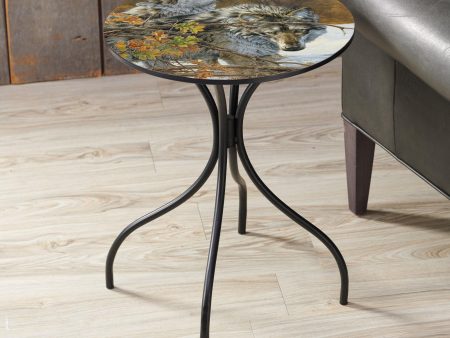 Body Language - Wolves - 18  Metal Side Table Fashion