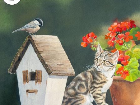 I See You—Chickadee and Cat For Sale