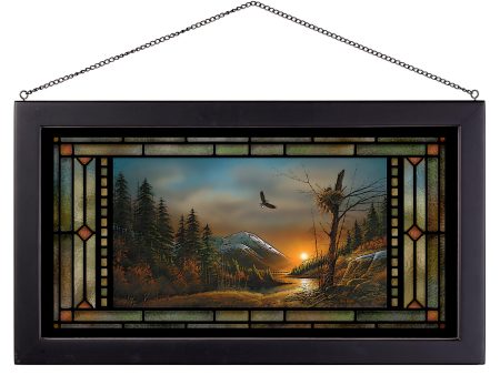 Flying Free - 13  x 23  Stained Glass Art Discount