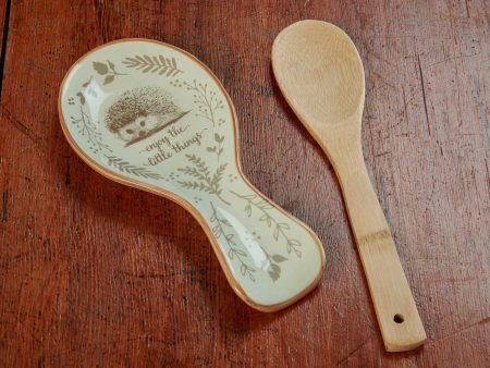 Cottage Companions Ceramics Spoon Rest For Sale