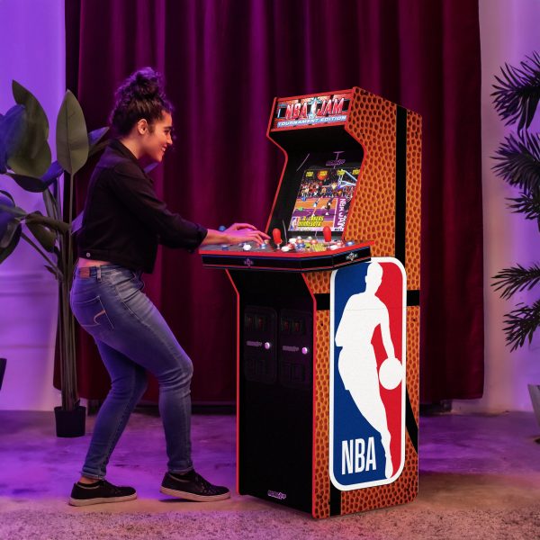 Arcade1Up NBA Jam 30th Anniversary Deluxe Arcade Machine 3 Games in 1 Online Hot Sale