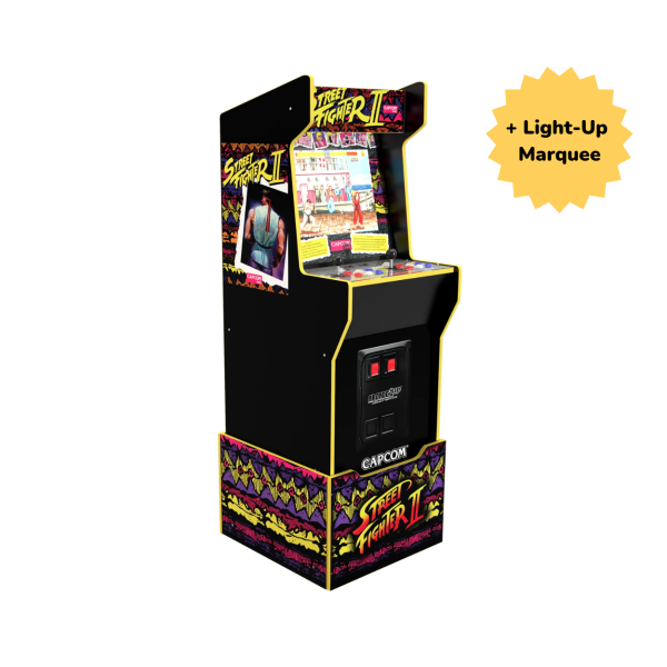 Arcade1UP Street Fighter Capcom 12-in-1 with Light-Up Marquee Online Sale