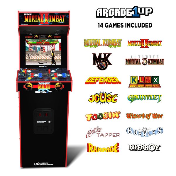 Arcade1Up Mortal Kombat II: 14-in-1 Deluxe Arcade Machine with Light-Up Marquee Discount