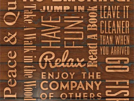 Golden Retreat - 12  x 30  Wood Sign Sale