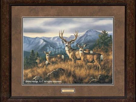 Crossing the Ridge—Mule Deer - GNA Premium Print Online Sale