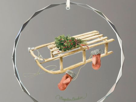 Christmas Sled with Mittens Supply