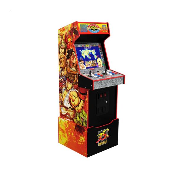 Arcade1Up Street Fighter II - Yoga Flame Edition - 14-in-1 with Light-Up Marquee Supply