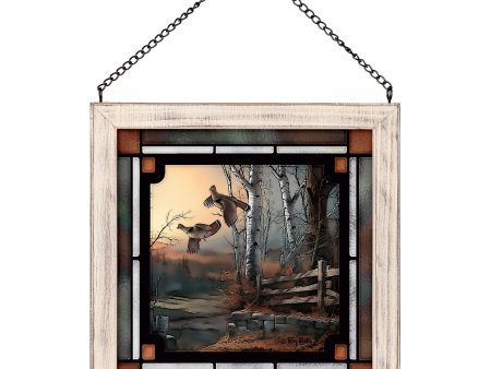 Breaking Cover - 9  x 9  Stained Glass Art Online