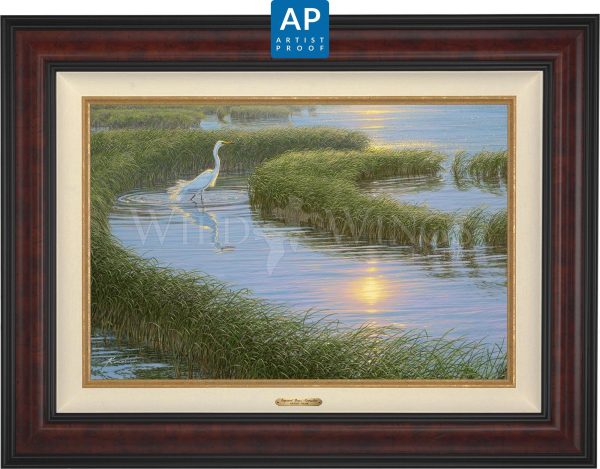 Evening Solitude—White Egret; Artist Proof Edition (AP) For Discount