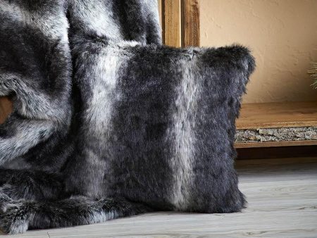 Black Wolf Faux Fur Online now