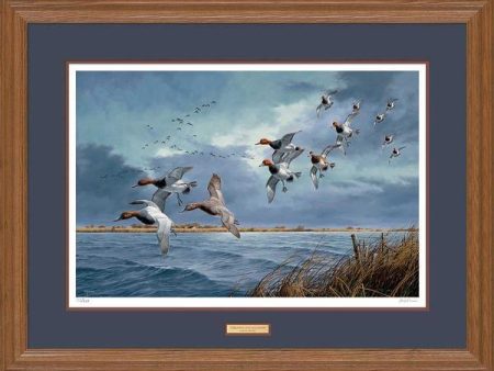 Turbulence Over Delta Marsh—Canvasbacks - Limited Edition Paper For Discount