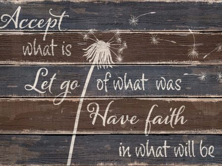 Accept... Have Faith - 12  x 18  Wood Sign Discount