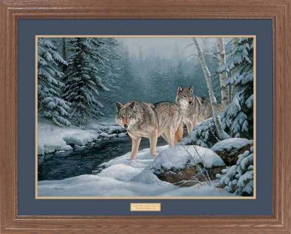 Along the Creek—Wolves - GNA Premium Print Supply