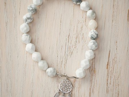 White Howlite Dreamcatcher Online