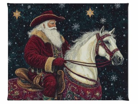 Saddle Up, St. Nick - Gallery Wrapped Canvas For Sale