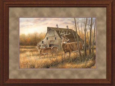 Deserted Farmstead - Whitetail Deer - Limited Edition Paper Sale