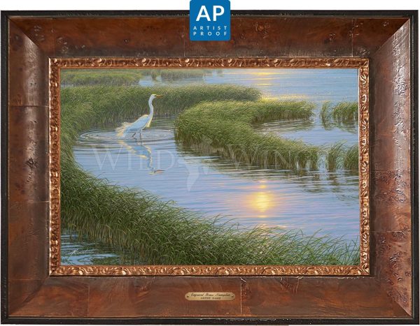 Evening Solitude—White Egret; Artist Proof Edition (AP) For Discount