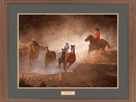 Evening Roundup—Horses - GNA Premium Print For Sale